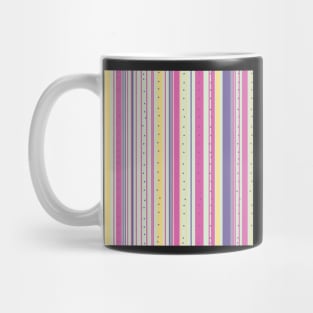 Cotton candy stripes pink and yellow Mug
